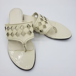 Bally Leather Thong Sandals Size 8